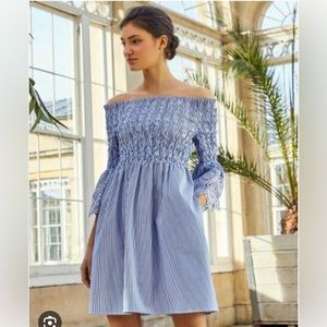 Ted Baker Blue Strapless Dress. Great Condition